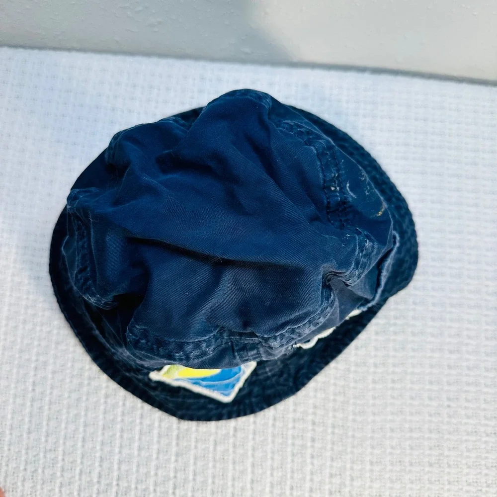 The Childrens Place Navy Blue Surf Team Bucket Hat Size 7/8 -‎ Sun Hat, Swim,